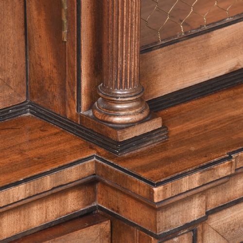 EXHIBITION QUALITY REGENCY 4 DOOR CABINET BOOKCASE - ADDITIONAL PHOTO 5