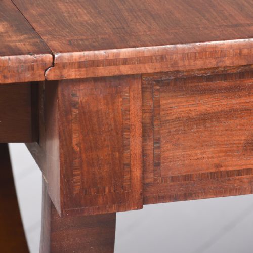 EXCEPTIONAL QUALITY INLAID FIGURED MAHOGANY GEORGE III SOFA TABLE - ADDITIONAL PHOTO 8