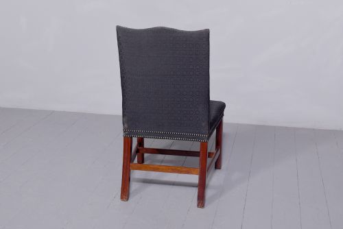 A SET OF FOUR GEORGE IIISTYLE UPHOLSTERED SIDE CHAIRS MADE BY HOWARD CO LONDON - ADDITIONAL PHOTO 1