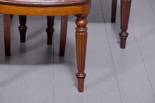 SET OF FIVE GEORGE IV HERALDIC MAHOGANY HALL CHAIRS - ADDITIONAL PHOTO 1