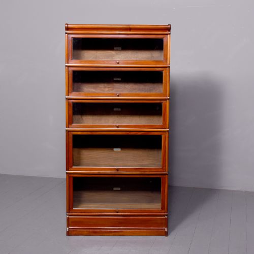 Globe - Wernicke Five - Section Mahogany Stacking Bookcase, in Perfect Condition