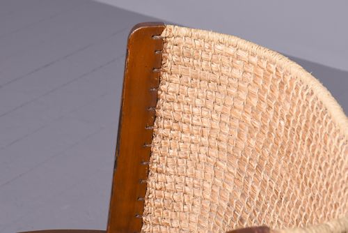 UNUSUAL STAINED BEECH ORKNEY CHAIR - ADDITIONAL PHOTO 4