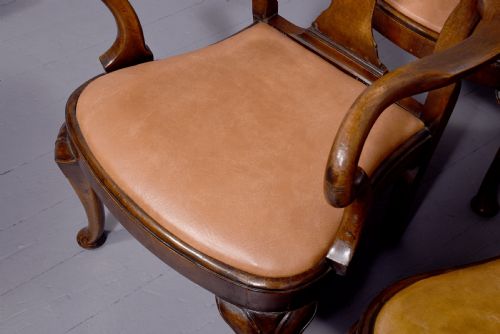 SET OF 10 GEORGE II WALNUT DINING CHAIRS - ADDITIONAL PHOTO 8