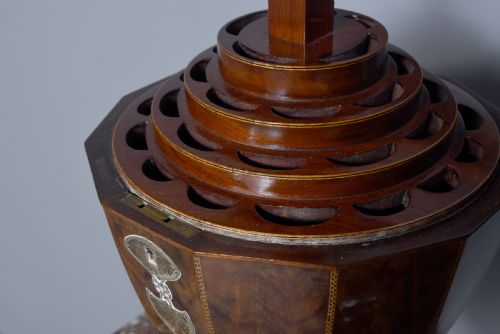 QUALITY PAIR OF LIDDED INLAID CUTLERY URNS - ADDITIONAL PHOTO 9