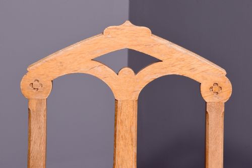 PAIR OF OAK GOTHIC CHAIRS - ADDITIONAL PHOTO 4