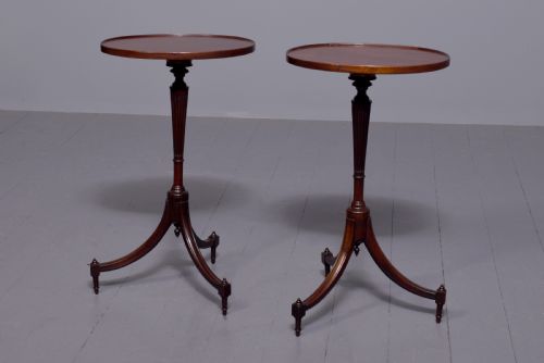 RARE PAIR OF REGENCY MAHOGANY WINE TABLES - ADDITIONAL PHOTO 6