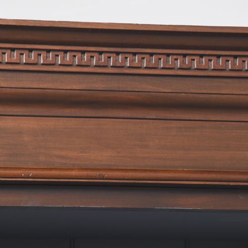LATE 19TH CENTURY GEORGIANSTYLE TALL MAHOGANY OPEN BOOKCASE - ADDITIONAL PHOTO 1