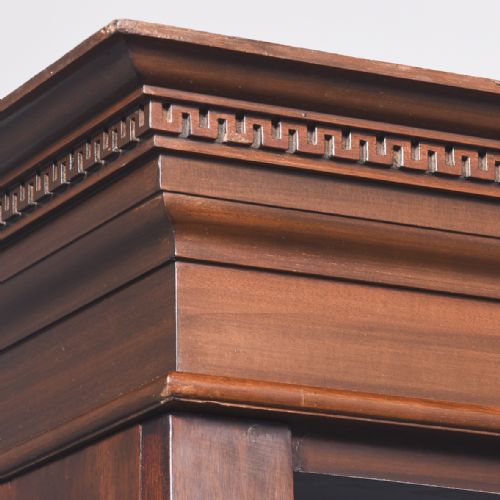 LATE 19TH CENTURY GEORGIANSTYLE TALL MAHOGANY OPEN BOOKCASE - ADDITIONAL PHOTO 3
