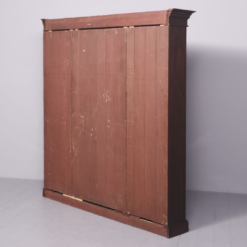 LATE 19TH CENTURY GEORGIANSTYLE TALL MAHOGANY OPEN BOOKCASE - ADDITIONAL PHOTO 7