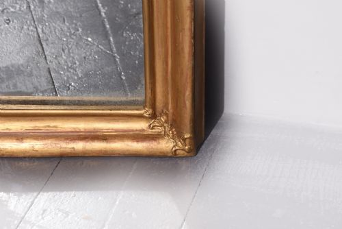 LARGE VICTORIAN GILTWOOD OVERMANTLE MIRROR - ADDITIONAL PHOTO 2