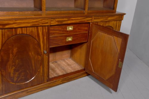 LARGE MIDVICTORIAN OPEN BOOKCASE - ADDITIONAL PHOTO 3