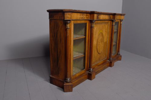MIDVICTORIAN INLAID WALNUT CREDENZA - ADDITIONAL PHOTO 6