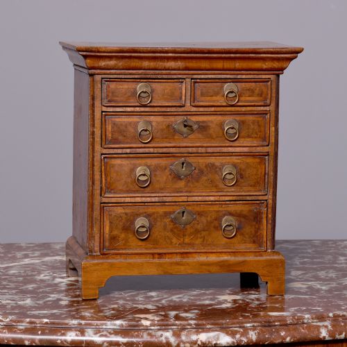 
George I Style Miniature Walnut Chest