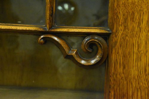 MONUMENTAL MIDVICTORIAN CARVED CABINET BOOKCASE - ADDITIONAL PHOTO 5