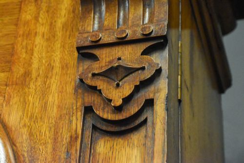 MONUMENTAL MIDVICTORIAN CARVED CABINET BOOKCASE - ADDITIONAL PHOTO 7