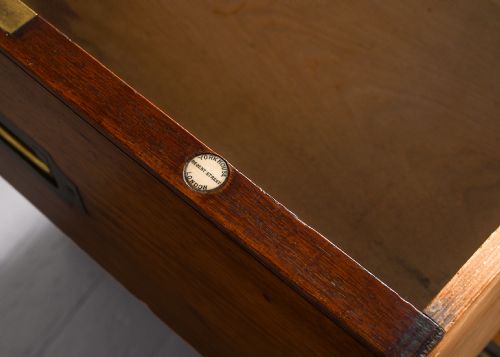 TWOPART TEAK MILITARY CHEST OF DRAWERS - ADDITIONAL PHOTO 7