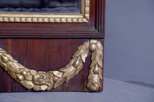 A RARE AND UNUSUAL MAHOGANY AND GILDED SWEDISH PIER MIRROR - ADDITIONAL PHOTO 6