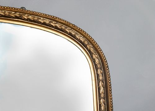 MID VICTORIAN GILTWOOD OVERMANTLE MIRROR - ADDITIONAL PHOTO 1