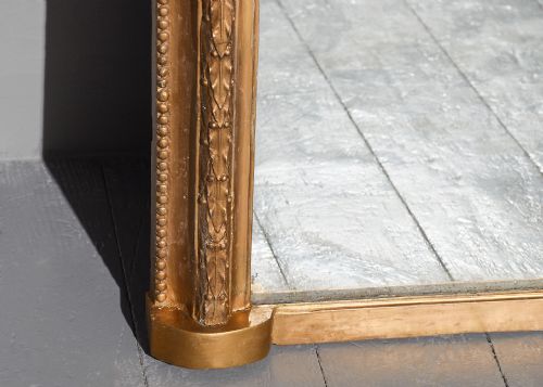 MID VICTORIAN GILTWOOD OVERMANTLE MIRROR - ADDITIONAL PHOTO 2