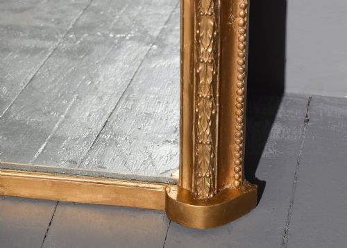 MID VICTORIAN GILTWOOD OVERMANTLE MIRROR - ADDITIONAL PHOTO 3