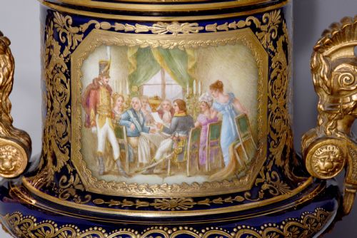 EXHIBITION QUALITY PAIR OF LIDDED SVRES VASES TO COMMEMORATE NAPOLEON BONAPARTE - ADDITIONAL PHOTO 7