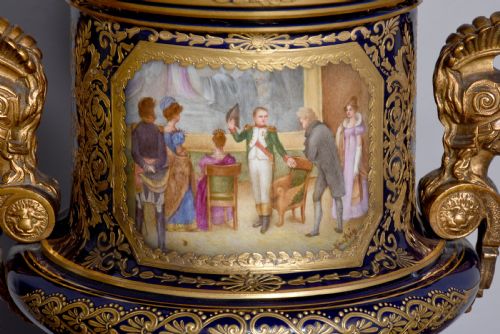 EXHIBITION QUALITY PAIR OF LIDDED SVRES VASES TO COMMEMORATE NAPOLEON BONAPARTE - ADDITIONAL PHOTO 12