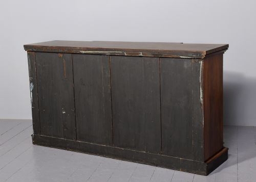 RARE BREAKFRONT REGENCY ROSEWOOD OPEN BOOKCASE - ADDITIONAL PHOTO 3