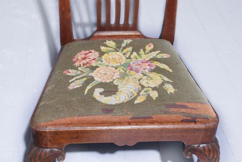 GEORGE II WALNUT HAND CHAIR - ADDITIONAL PHOTO 1