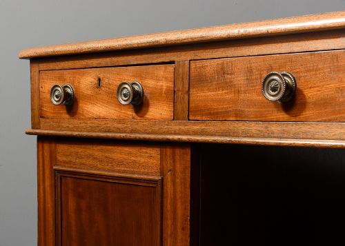 GEORGIAN STYLE MAHOGANY PARTNERS DESK - ADDITIONAL PHOTO 6