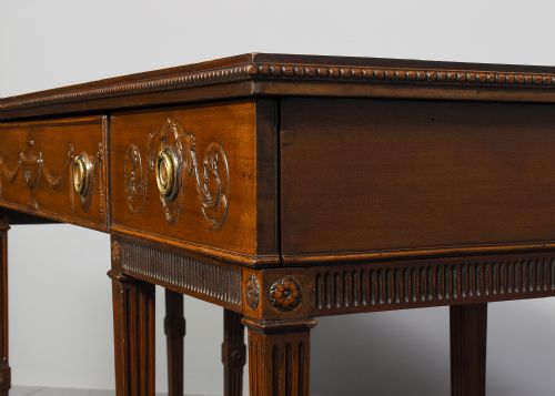 ELEGANT GEORGIAN ADAMSTYLE CARVED MAHOGANY HALL OR SIDE TABLE - ADDITIONAL PHOTO 5