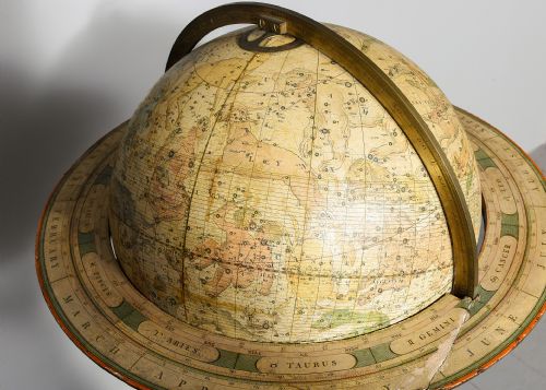 PAIR OF CAREY 12INCH TERRESTRIAL CELESTIAL FLOOR GLOBES - ADDITIONAL PHOTO 5