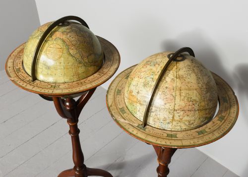 PAIR OF CAREY 12INCH TERRESTRIAL CELESTIAL FLOOR GLOBES - ADDITIONAL PHOTO 6