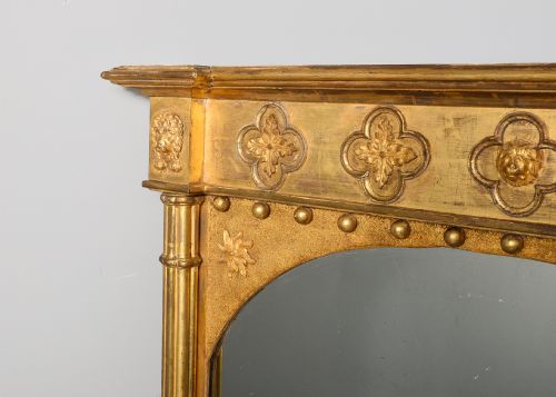 NEATSIZED REGENCY PERIOD GILT PIER MIRROR - ADDITIONAL PHOTO 1
