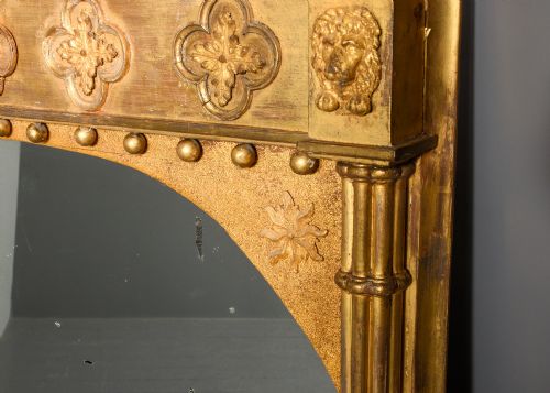 NEATSIZED REGENCY PERIOD GILT PIER MIRROR - ADDITIONAL PHOTO 4
