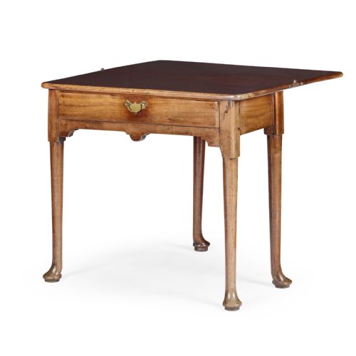 GEORGE II RED WALNUT FOLDOVER TEA TABLE - ADDITIONAL PHOTO 12