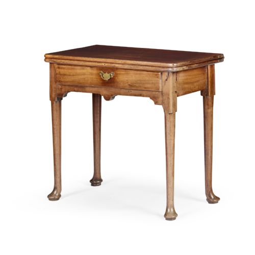 GEORGE II RED WALNUT FOLDOVER TEA TABLE - ADDITIONAL PHOTO 13
