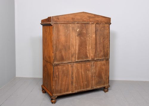IMPRESSIVE TWOPART CAMPHORWOOD SECRETAIRE MILITARY CHEST - ADDITIONAL PHOTO 11