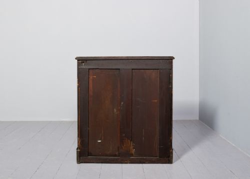 GEORGE II STYLE INLAID FIGURED WALNUT KNEEHOLE DRESSING CHEST - ADDITIONAL PHOTO 6