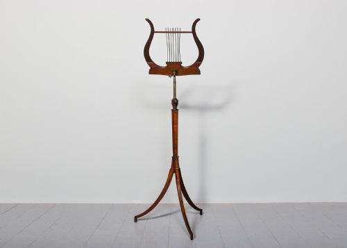 LYRESHAPED INLAID MUSIC STAND - ADDITIONAL PHOTO 7
