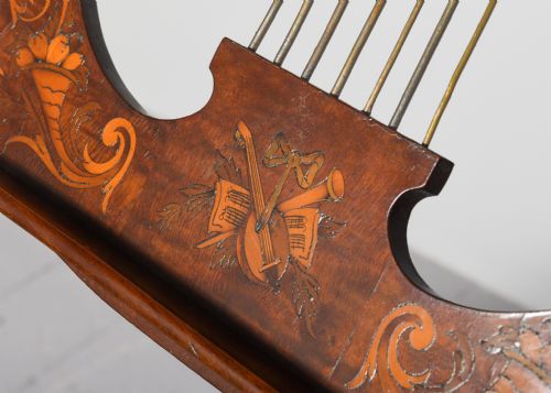 LYRESHAPED INLAID MUSIC STAND - ADDITIONAL PHOTO 8