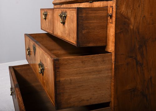 GEORGE II WALNUT BUREAU BOOKCASE - ADDITIONAL PHOTO 11