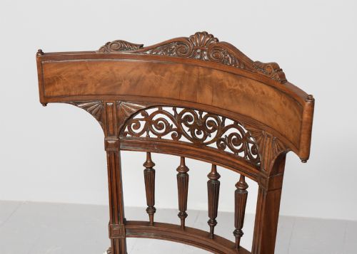 FINE CARVED KLISMOS CHAIR WITH BERGERE SEAT - ADDITIONAL PHOTO 1