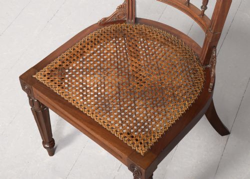 FINE CARVED KLISMOS CHAIR WITH BERGERE SEAT - ADDITIONAL PHOTO 7