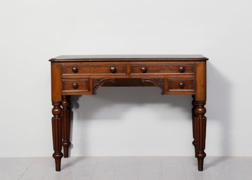 GEORGE IV NEATSIZED MAHOGANY SIDE OR WRITING TABLE - ADDITIONAL PHOTO 7