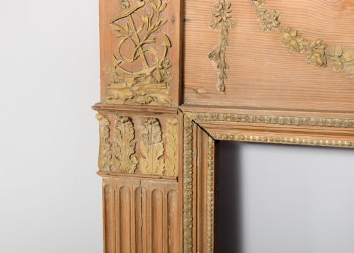 GEORGE III PINE AND CARVED GESSO MANTELPIECE - ADDITIONAL PHOTO 2