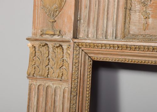 GEORGE III PINE AND CARVED GESSO EDINBURGH MANTELPIECE - ADDITIONAL PHOTO 3