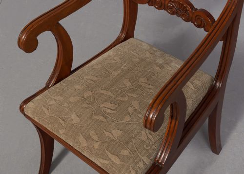 SET OF 10 SCOTTISH MAHOGANY DINING CHAIRS - ADDITIONAL PHOTO 8