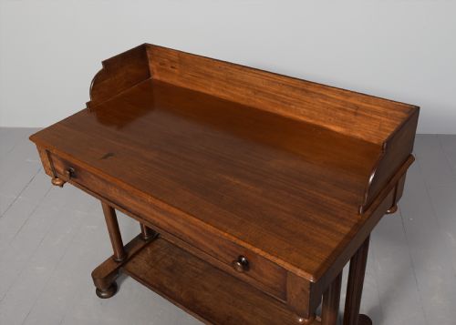 WILLIAM IV MAHOGANY DRESSING TABLESIDE TABLE - ADDITIONAL PHOTO 3