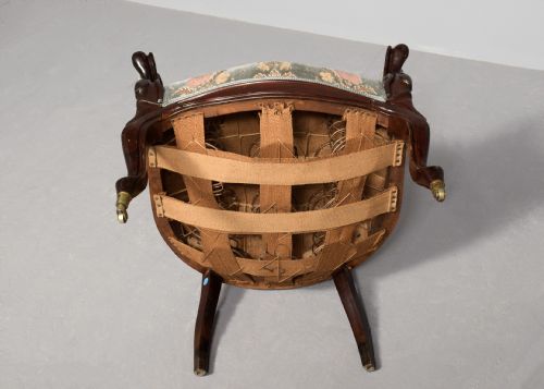 PAIR OF GENEROUSLYSIZED VICTORIAN CARVED ROSEWOOD CABRIOLE LEG ARMCHAIRS - ADDITIONAL PHOTO 9