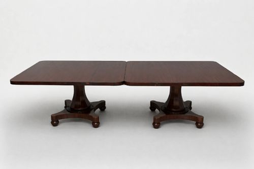RARE WILLIAM IV FIGURED MAHOGANY DINING TABLE - ADDITIONAL PHOTO 1